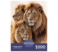 Puzzles for Teenagers 1000 Pieces Lion King Gifts for Men Jigsaws for Adults Hands-on Game Difficult Hard Fun at Home Activities, 52x38cm/1000pcs