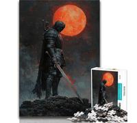 Puzzles for Teenagers 1000 Pieces Lone Knight Adult Jigsaw,Fun Games Wall Decoration Unique Birthday And Xmas Gifts 38x26cm