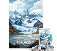 Puzzles for Teenagers 1000 Pieces Los Glaciares National Park Difficult And Challenge Presents for Women Fun Games for And from 14 Years And over (50X75CM)