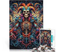 puzzles for teenagers 1000 pieces Malevolent Jester Mandala~ DIY-Spielzeug Wanddekoration Einzigartige Geburtstags- und Weihnachtsgeschenke52x38cm
