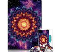 Puzzles for Teenagers 1000 Pieces Mandala 1000 Pieces for Teenagers,Staycation Kill Time with Matching Poster And Trivia Sheet (size 75x50cm)