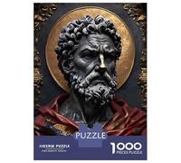 Puzzles for Teenagers 1000 Pieces Marcus Aurelius Art Adult Jigsaw Puzzle Family Game Pattern Assembly Fun at Home Activities, 70x50cm/1000pcs
