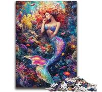 Puzzles for Teenagers 1000 Pieces Mermaid for Educational Game Challenge Toy for Is Ideal As A Gift for The Whole Family 26x38cm