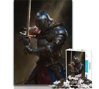 Puzzles for Teenagers 1000 Pieces Mighty Medieval Knight,Help The Brain Exercise Addictive Toys to Cultivate Patience Gift For Birthdays (38x26cm)