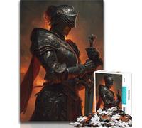 Puzzles for Teenagers 1000 Pieces Mighty Medieval Knight,Help The Brain Exercise Addictive Toys to Cultivate Patience Gift For Birthdays (38x26cm)