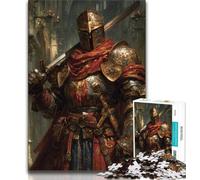 Puzzles for Teenagers 1000 Pieces Mighty Medieval Knight Teenager Jigsaw,Educational Games Home Decoration Birthday Present, Gifts, Wall Art (size 75x50cm)
