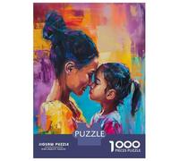 Puzzles for Teenagers 1000 Pieces Mother And Daughter Embrace Adult Jigsaw Brain Teaser Game Pattern Assembly Unique Birthday And Xmas Gifts 70x50cm/1000pcs