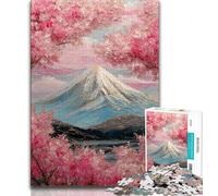 Puzzles for Teenagers 1000 Pieces Mount Fuji, Japan 1000 Pieces for Teenagers,Staycation Kill Time with Matching Poster And Trivia Sheet (size 75x50cm)