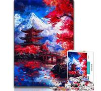 Puzzles for Teenagers 1000 Pieces Mount Fuji, Japan Teenager Jigsaw,Educational Games Home Decoration Suitable for Desktop Decoration (size 38x26cm)
