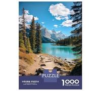 Puzzles for Teenagers 1000 Pieces Mountain Lake Adventure Path Puzzles for Adults Relax Games Analysis And Logic Challenging Game Gifts 38x26cm/1000pcs