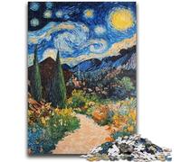 Puzzles for Teenagers 1000 Pieces Mountain Painting by Van Gogh for Educational Game Challenge Toy for Is Ideal As A Gift for The Whole Family 26x38cm