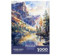 Puzzles for Teenagers 1000 Pieces Mountain Solitude Adult Jigsaw Puzzle Family Game Pattern Assembly Fun at Home Activities, 52x38cm/1000pcs