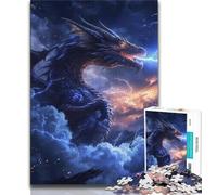 Puzzles for Teenagers 1000 Pieces Mysterious Dragon,Help The Brain Exercise Addictive Toys to Cultivate Patience Gift For Birthdays (38x26cm)