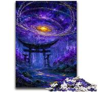 Puzzles for Teenagers 1000 Pieces Mysterious Torii Gate for Educational Game Challenge Toy for Is Ideal As A Gift for The Whole Family 26x38cm