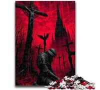 Puzzles for Teenagers 1000 Pieces Mysterious Warrior Adult Puzzles,Decompressing Intellectual Educational Toy Birthday Gift (38x26cm)