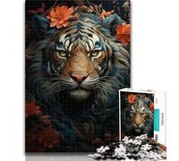 Puzzles for Teenagers 1000 Pieces Mystic Tiger 1000 Piece Jigsaw,Learning Educational Toys Family Games Gifts for Friends And Family 50x75cm