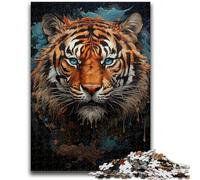 Puzzles for Teenagers 1000 Pieces Mystic Tiger Challenging Game And Family Play for Is Ideal As A Gift for The Whole Family 50x75cm