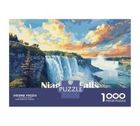Puzzles for Teenagers 1000 Pieces Niagara Falls Landscape Adult Jigsaw Brain Teaser Game Pattern Assembly Unique Birthday And Xmas Gifts 70x50cm/1000pcs