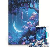 Puzzles for Teenagers 1000 Pieces Night Garden Anime Fun Games Interesting Stress Reduction Every Piece Is Unique 38x26cm
