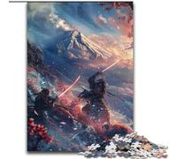 Puzzles for Teenagers 1000 Pieces Ninja at The Foot of Mount Fuji, for Age 14 Years And over Home Decor As A Gift for The Whole Family And Friends (Size 26x38cm)