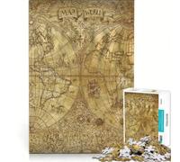 Puzzles for Teenagers 1000 Pieces Old World Map Vintage Fun Games Interesting Stress Reduction Every Piece Is Unique 38x52cm