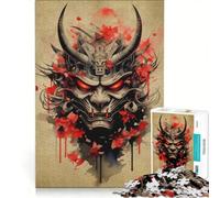 Puzzles for Teenagers 1000 Pieces Oni Samurai No Fun Games Interesting Stress Reduction Every Piece Is Unique 50x75cm