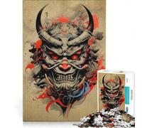 Puzzles for Teenagers 1000 Pieces Oni Samurai No Fun Games Interesting Stress Reduction Every Piece Is Unique 50x75cm