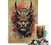 Puzzles for Teenagers 1000 Pieces Oni Samurai No Fun Games Interesting Stress Reduction Every Piece Is Unique 50x75cm