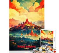 Puzzles for Teenagers 1000 Pieces Pagan Kingdom Art Poster Impossible Game Learning Educational Anti-Stress Toys Birthday Present,Travel Gifts, (38X26cm)
