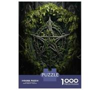 Puzzles for Teenagers 1000 Pieces Pagan Wreath for Winter Solstice Jigsaw Puzzle Brain Teaser Game A Work of Art Unique Birthday And Xmas Gifts 52x38cm/1000pcs