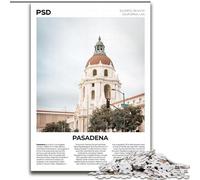 Puzzles for Teenagers 1000 Pieces Pasadena, Challenging Game Toys Wall Decoration Unique Birthday And Xmas Gifts 26x38cm