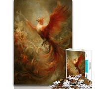 Puzzles for Teenagers 1000 Pieces Phoenix,Help The Brain Exercise Addictive Toys to Cultivate Patience Gift For Birthdays (38x26cm)