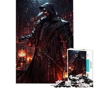 Puzzles for Teenagers 1000 Pieces Plague Doctor with Lanterns Hands-on Game for Educational Game Challenge Toy Great Gifts for Games Analysis And Logic (Size 38x26cm)
