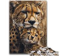 Puzzles for Teenagers 1000 Pieces Prairie Cheetah Relax Games Educational Game for Birthday, Chrismas for And Age 14 Years Up 50x75cm
