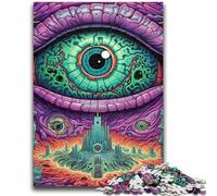 Puzzles for Teenagers 1000 Pieces Psychedelic Eyes Adult Puzzles,Decompressing Intellectual Educational Toy Birthday Gift (38x26cm)