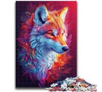Puzzles for Teenagers 1000 Pieces Psychedelic Wolf Brain Intelligence Challenge Addictive Toys Birthday Present, Gifts, Wall Art 50x75cm
