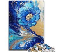 Puzzles for Teenagers 1000 Pieces Purples And Teals Floral Art Educational Game Challenge Toy Wall Decoration Unique Birthday And Xmas Gifts 26x38cm