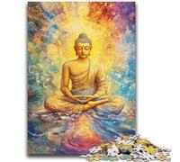 Puzzles for Teenagers 1000 Pieces Rainbow Buddha for Educational Game Challenge Toy for Is Ideal As A Gift for The Whole Family 50x75cm