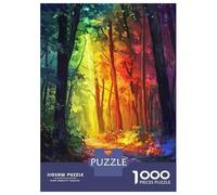 Puzzles for Teenagers 1000 Pieces Rainbow Forest Pathway Adult Jigsaw Toy Wall Decor Perfect Decoration Unique Birthday And Xmas Gifts 70x50cm/1000pcs