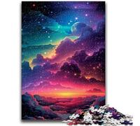 Puzzles for Teenagers 1000 Pieces Rainbow Universe Family Game Stress Reliever Difficult Challenge Secret Santa Gifts 26x38cm