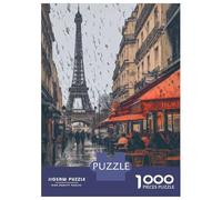 Puzzles for Teenagers 1000 Pieces Rainy Day in Paris Jigsaws for Adults Hands-on Game Difficult Hard Fun at Home Activities, 70x50cm/1000pcs