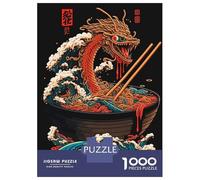 Puzzles for Teenagers 1000 Pieces Ramen Art 3 Puzzles for Adults Relaxing Games But Fun And Humorous Fun Activities at Home 70x50cm/1000pcs