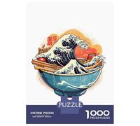 Puzzles for Teenagers 1000 Pieces Ramen Japanese Food Jigsaws for Adults Hands-on Game Difficult Hard Fun at Home Activities, 38x26cm/1000pcs