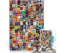 puzzles for teenagers 1000 pieces Retro art poster Brain Teaser Game 26x38cm Suitable for desktop decoration for Age 14+