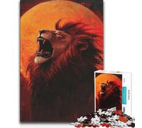 Puzzles for Teenagers 1000 Pieces Roar of The Lion Hands-on Game Difficult Challenge Secret Santa Gifts (size 38x26cm)