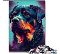 Puzzles for Teenagers 1000 Pieces Rottweiler Colorful, Educational Toys for Is Ideal As A Gift for The Whole Family for And 14 Years Old (Size50x75cm)