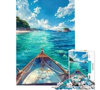 Puzzles for Teenagers 1000 Pieces Sailing Serenity Fun Activities at Home Tough Challenge Anti-Stress Toys for 14+ Puzzle Game Offered (38x52cm)
