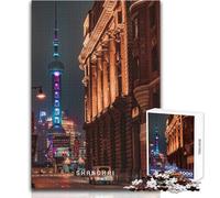 Puzzles for Teenagers 1000 Pieces Shanghai Toy Intellectual Game For Family Fun Birthday Gift Size 38x52cm