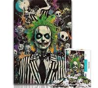 Puzzles for Teenagers 1000 Pieces Skeleton Clown,Educational Games Home Decoration for Is Ideal As A Gift for The Whole Family (38x26cm)