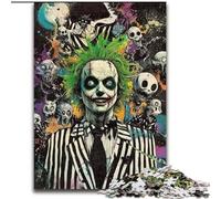 Puzzles for Teenagers 1000 Pieces Skeleton Clown, for Age 14+ Suitable for Couples Fun at Home Activities, Birthday Present,Travel Gifts (size 50x75cm)
